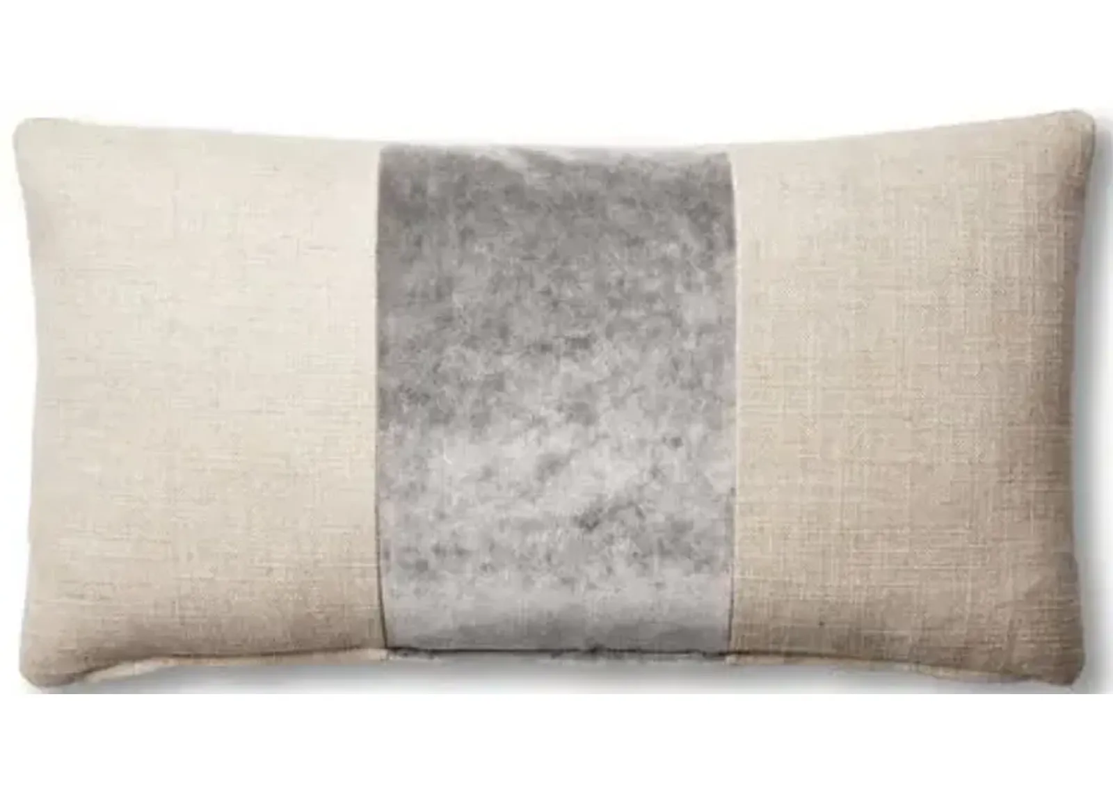 Blakely 12x23 Lumbar Pillow - Natural/Light Gray