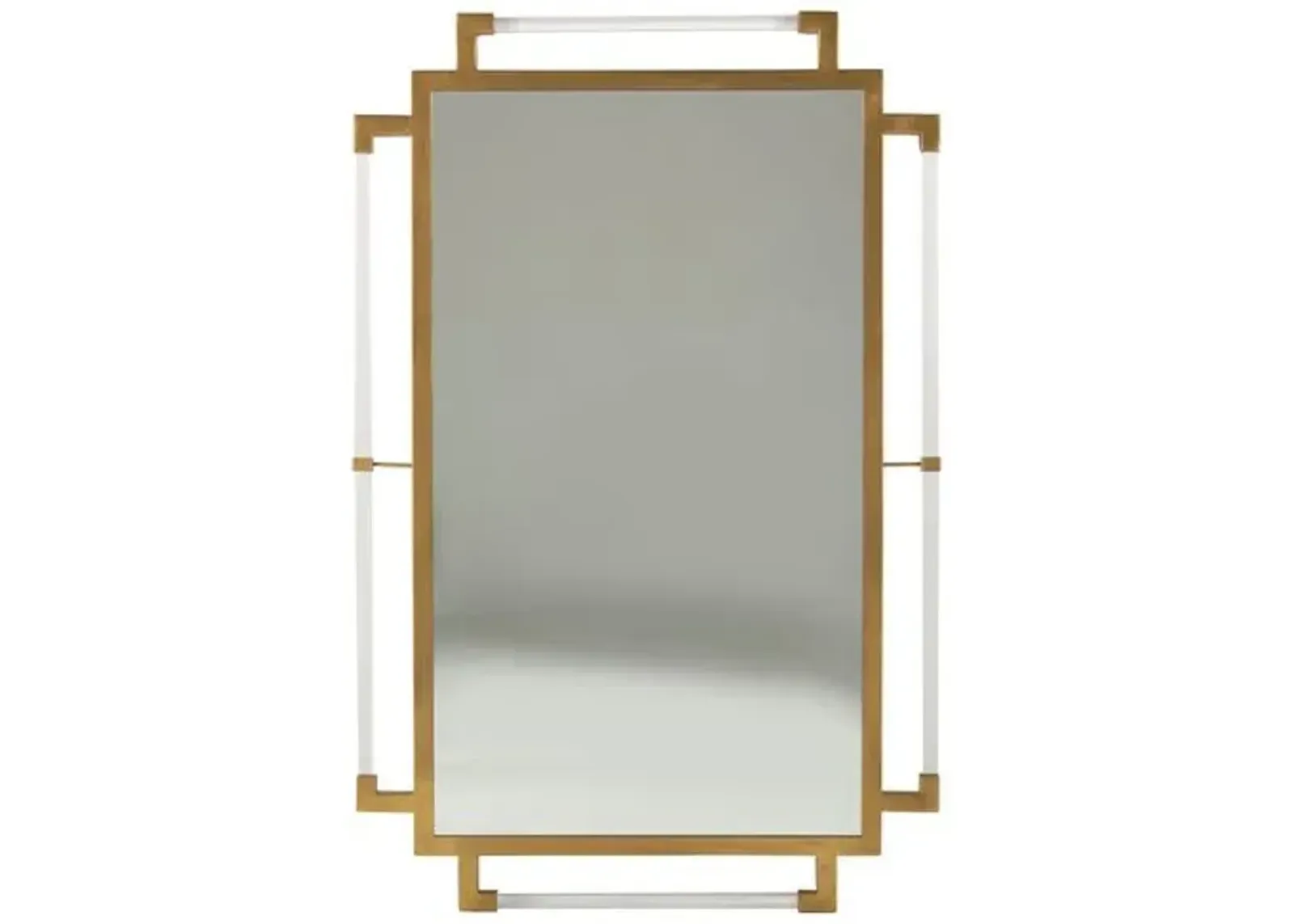 Huxley Wall Mirror - Antiqued Gold/Clear - Gabby