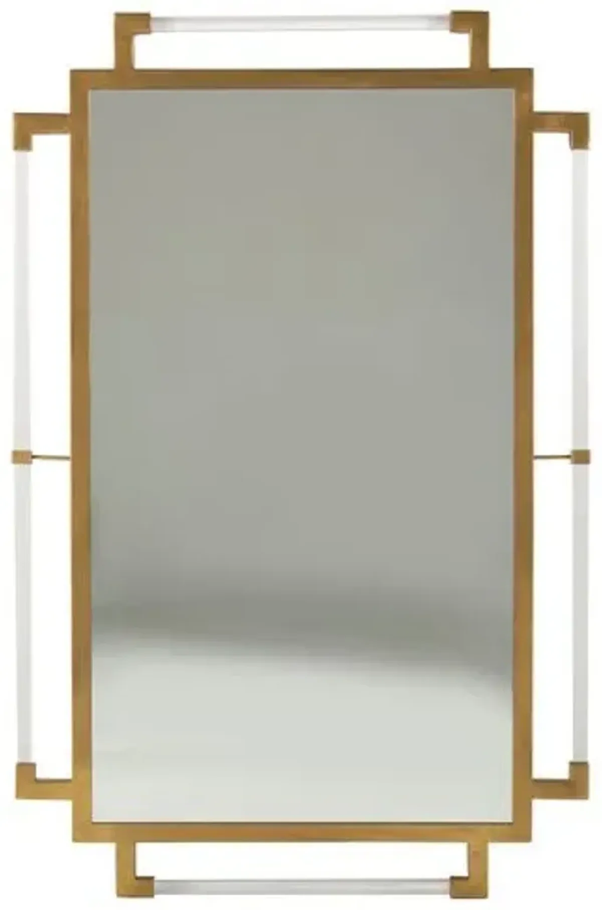 Huxley Wall Mirror - Antiqued Gold/Clear - Gabby