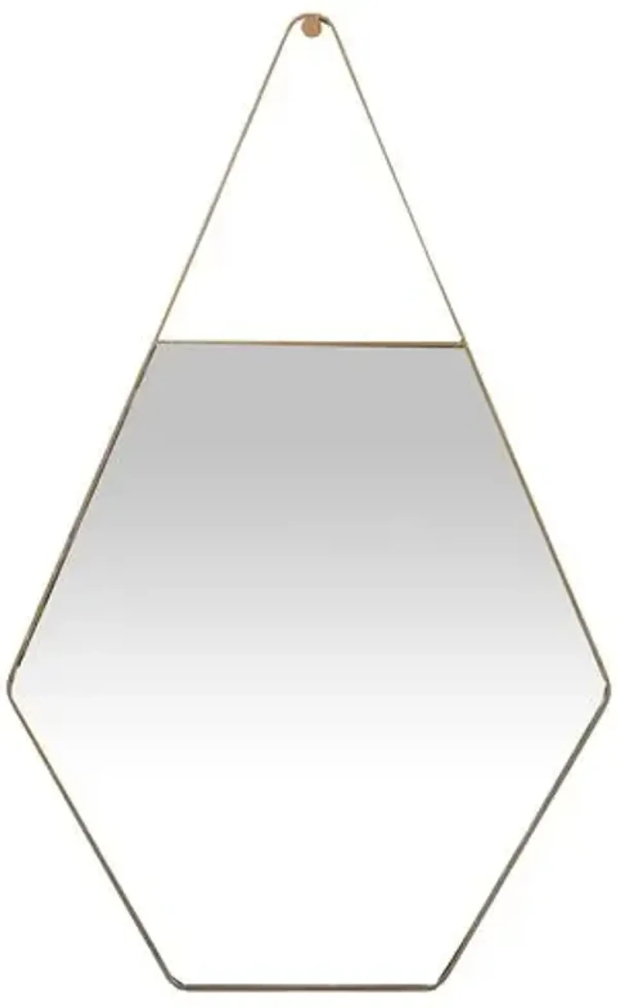 Lovell Wall Mirror - Brushed Gold - Gabby