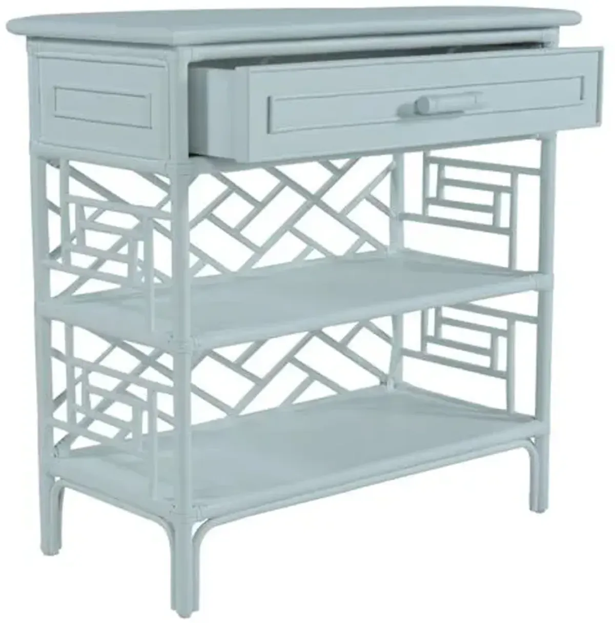 Chippendale Side Table - Light Blue