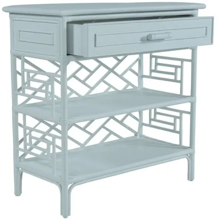 Chippendale Side Table - Light Blue