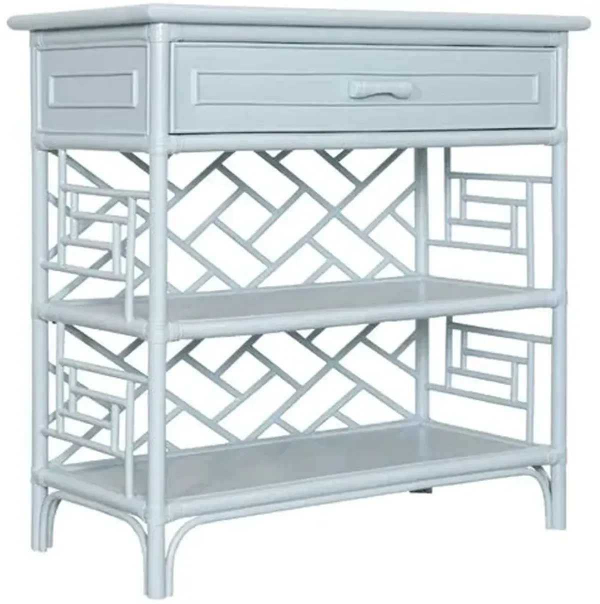 Chippendale Side Table - Light Blue