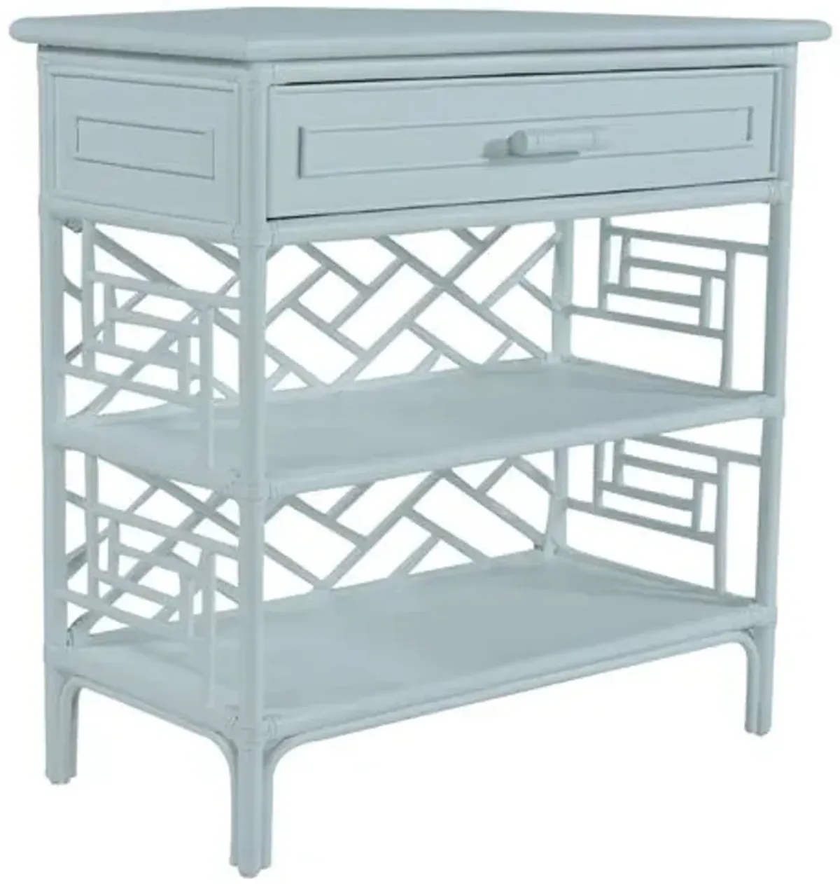 Chippendale Side Table - Light Blue