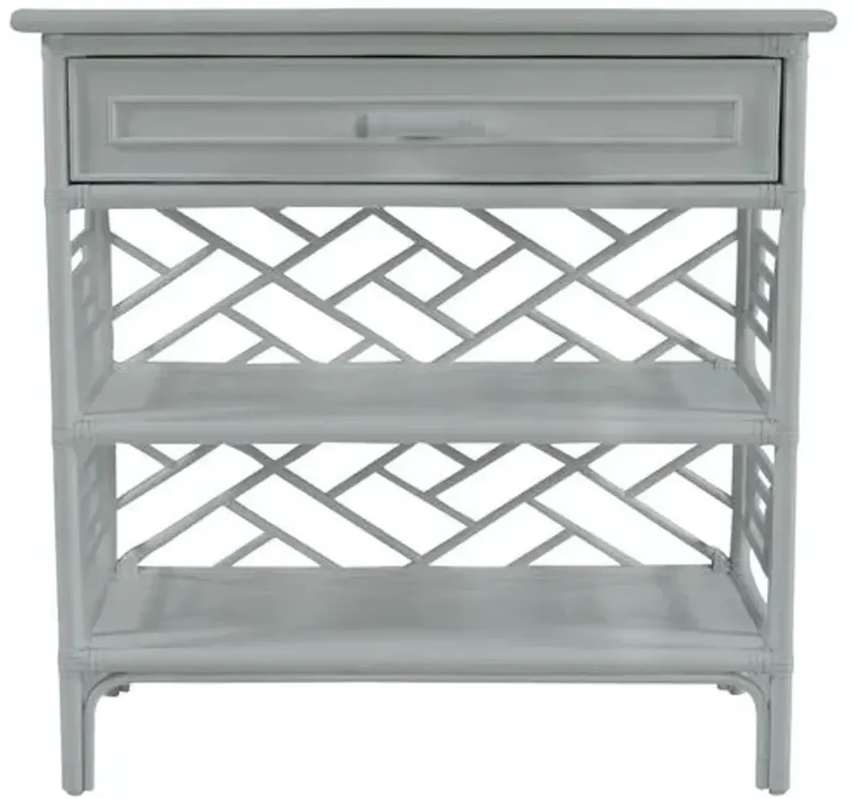 Chippendale Side Table - Light Gray