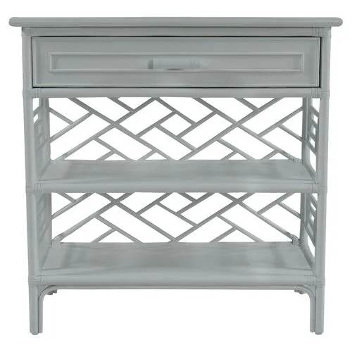 Chippendale Side Table - Light Gray