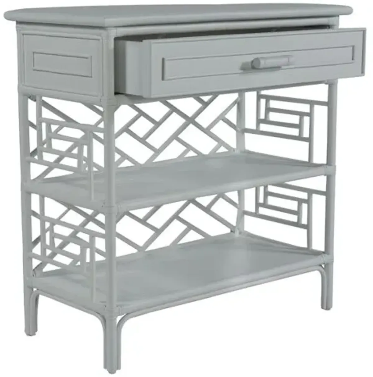 Chippendale Side Table - Light Gray