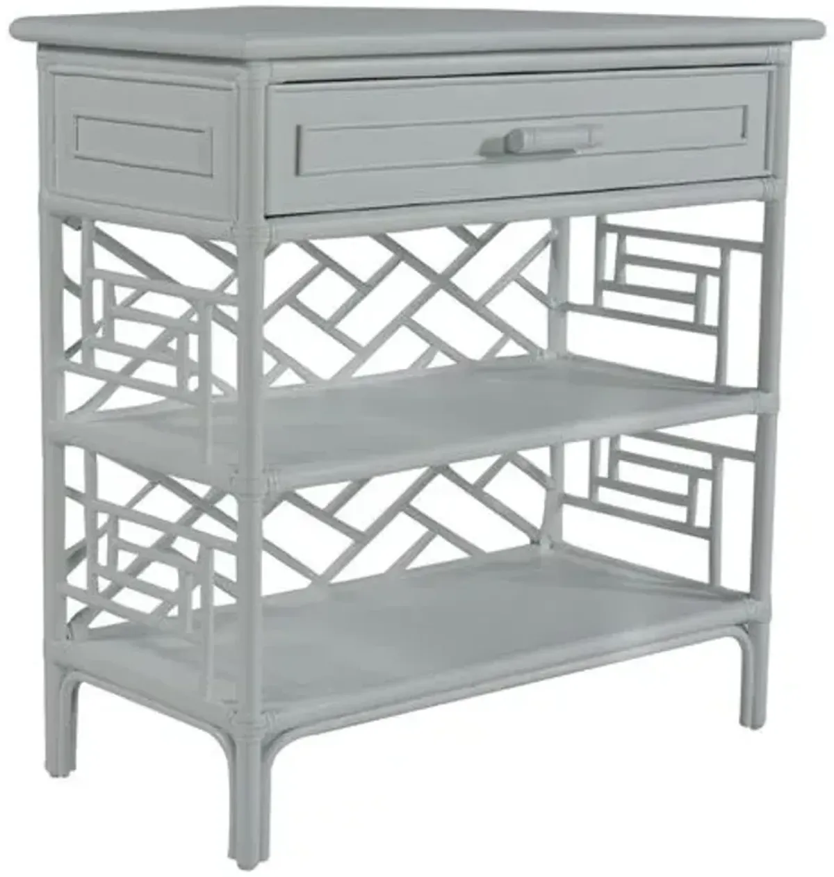 Chippendale Side Table - Light Gray