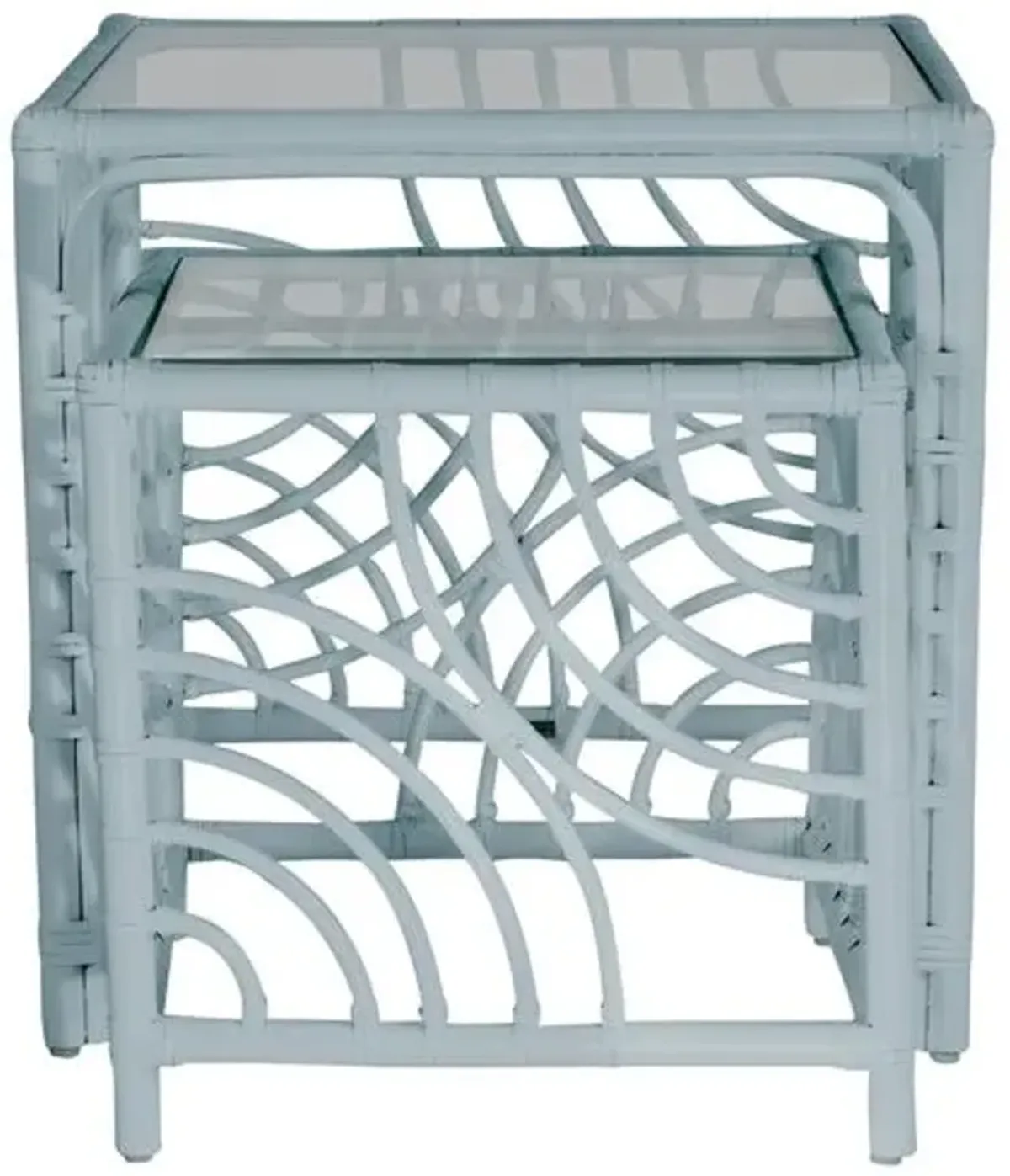 Swirl Nesting Tables - Light Blue