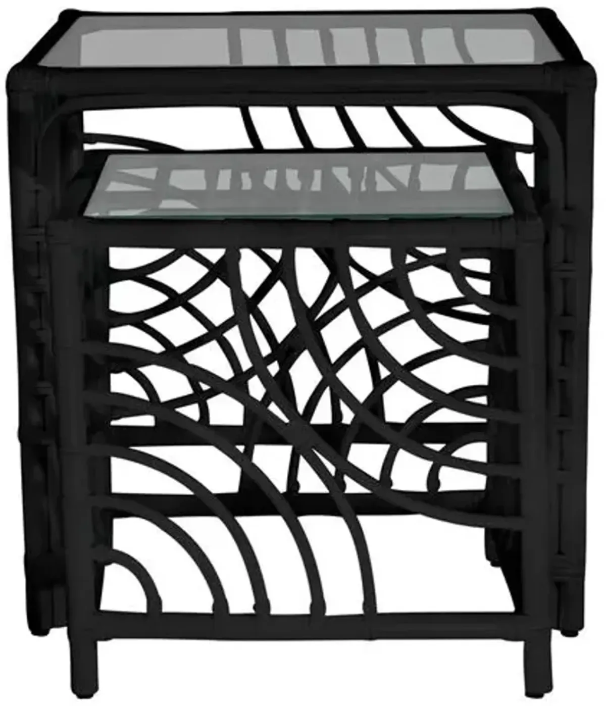 Swirl Nesting Tables - Black