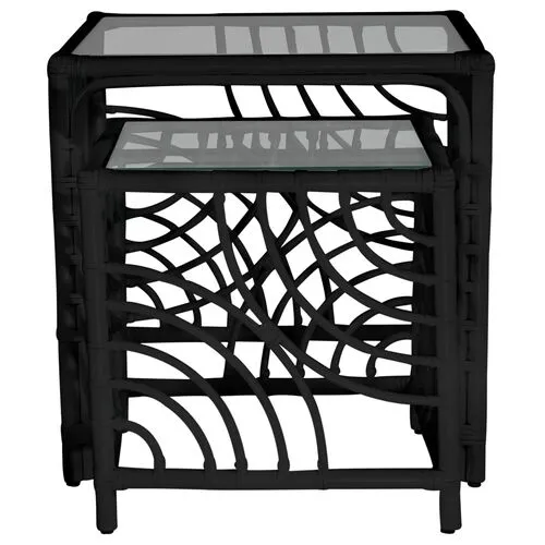 Swirl Nesting Tables - Black