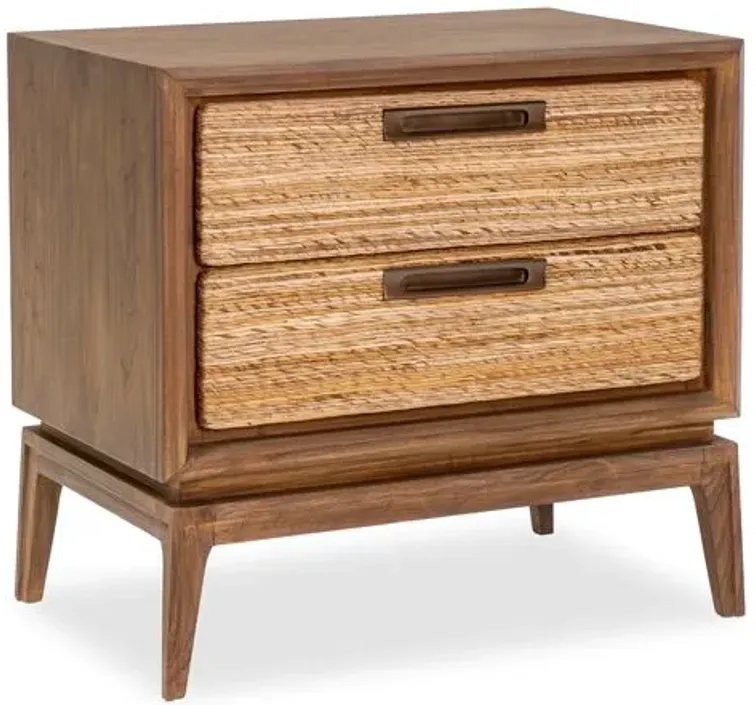 Gemma Nightstand - Teak - Brownstone Furniture