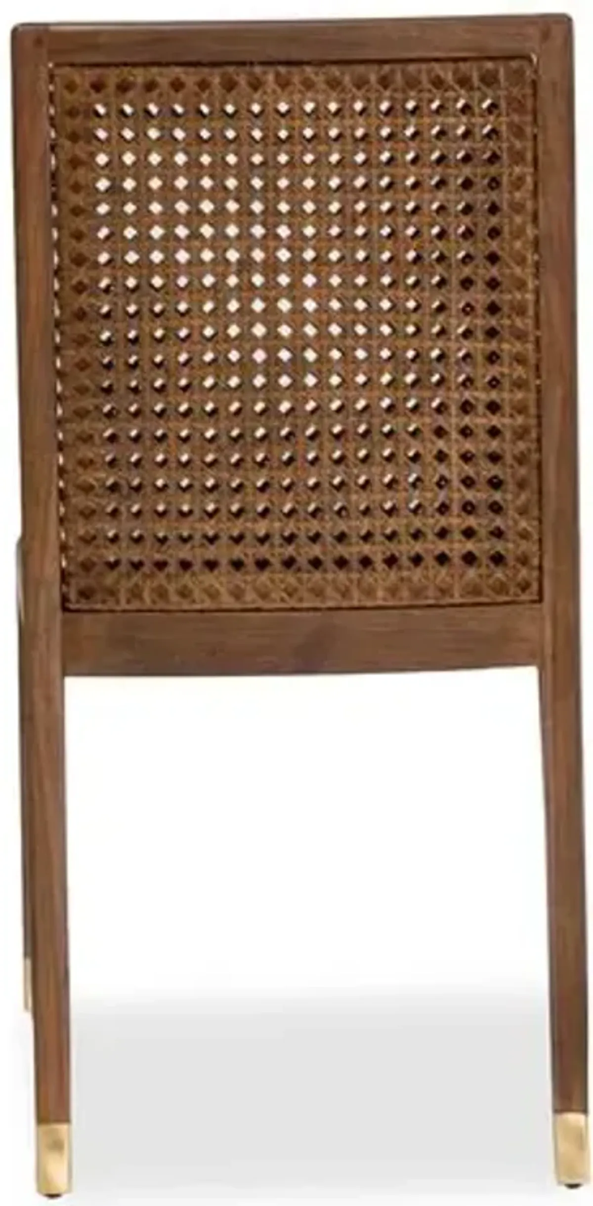 Lido Cane Side Chair - Teak/Beach Crypton - Brownstone Furniture - Beige