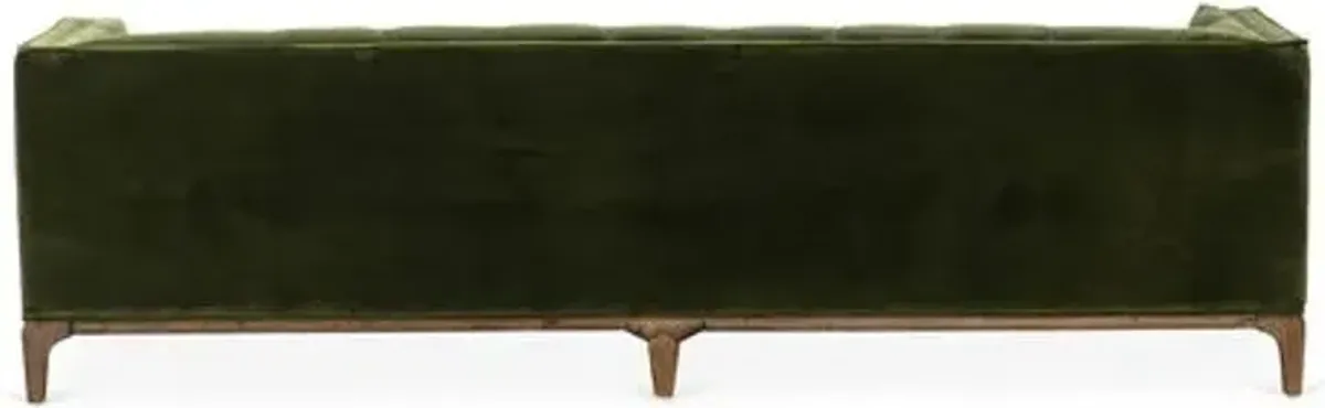 Caledonia Sofa - Sapphire Olive Velvet