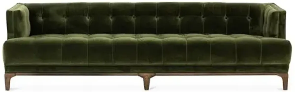 Caledonia Sofa - Sapphire Olive Velvet