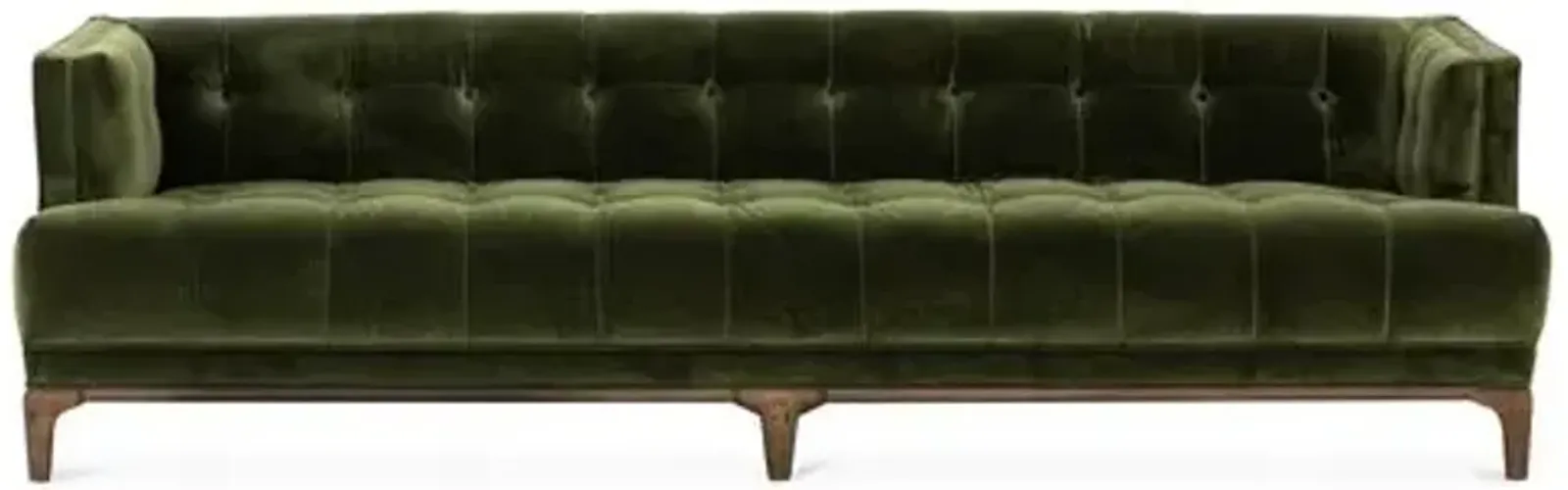 Caledonia Sofa - Sapphire Olive Velvet