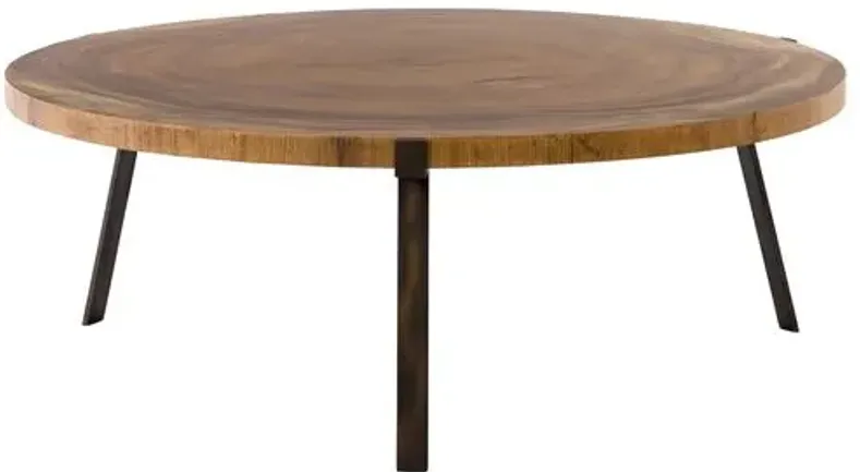 Newport Coffee Table - Natural - Brown