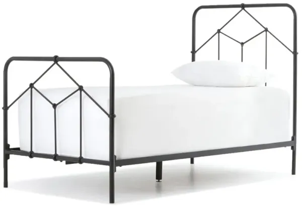 Quinn Iron Bed, Sandblasted Vintage Black