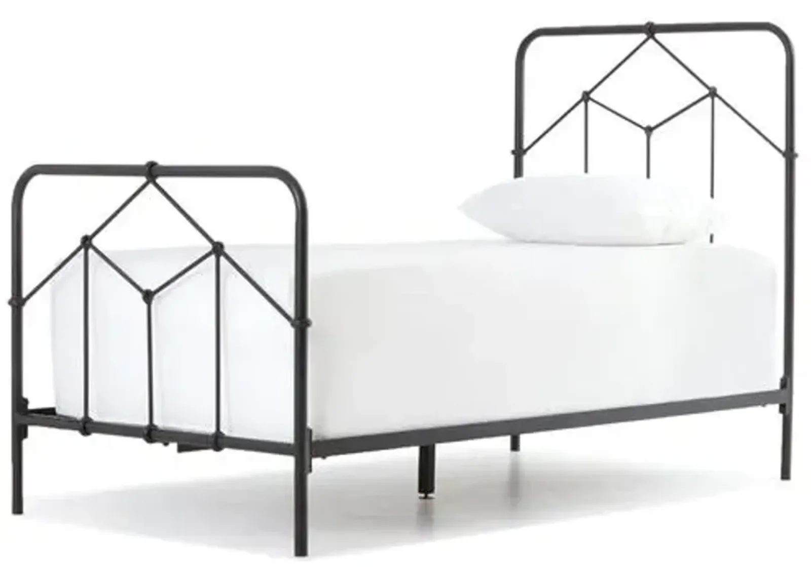 Quinn Iron Bed - Sandblasted Vintage Black