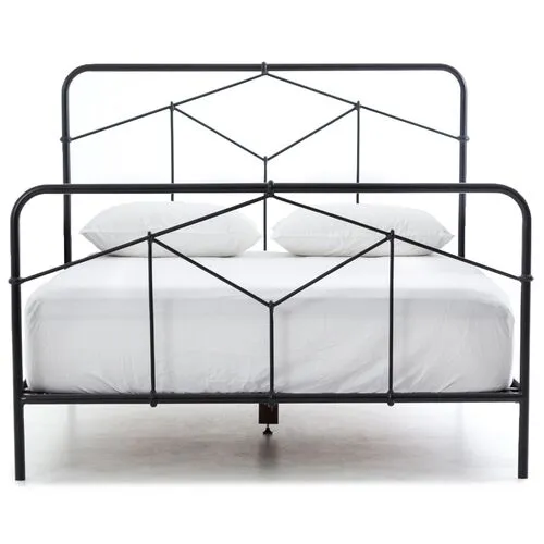 Quinn Iron Bed - Sandblasted Vintage Black