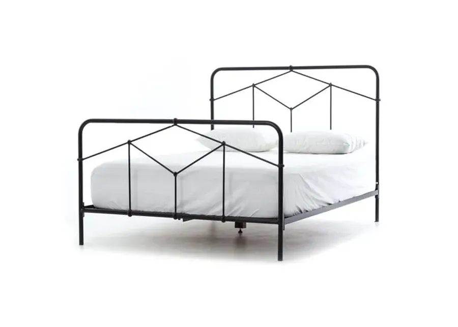 Quinn Iron Bed - Sandblasted Vintage Black