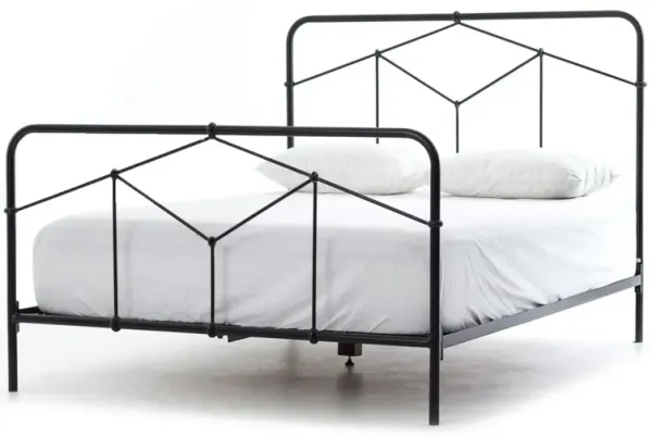 Quinn Iron Bed, Sandblasted Vintage Black