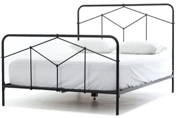 Quinn Iron Bed, Sandblasted Vintage Black