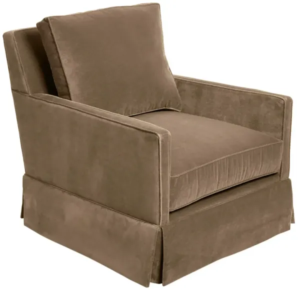 Auburn Club Chair, Toffee Velvet