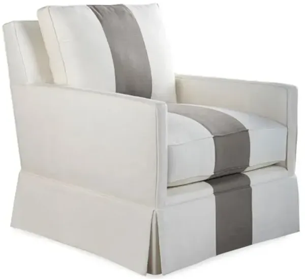 Auburn Club Chair - Stripe - Miles Talbott