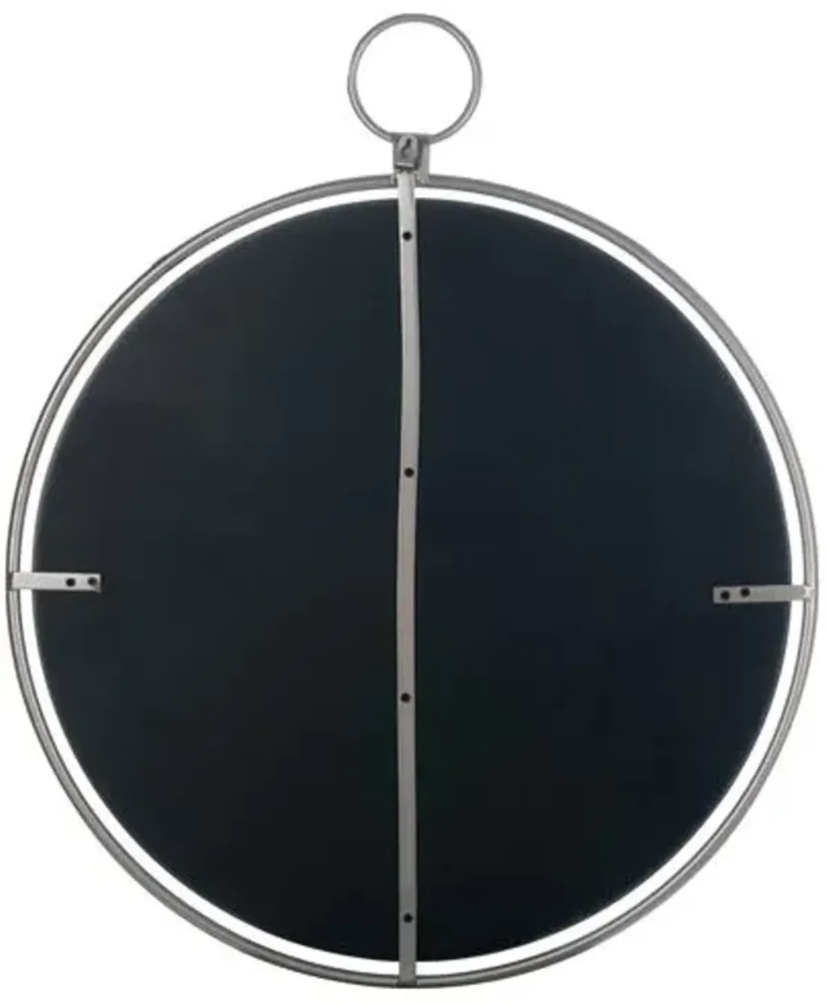 Lynden Round Wall Mirror - Silver