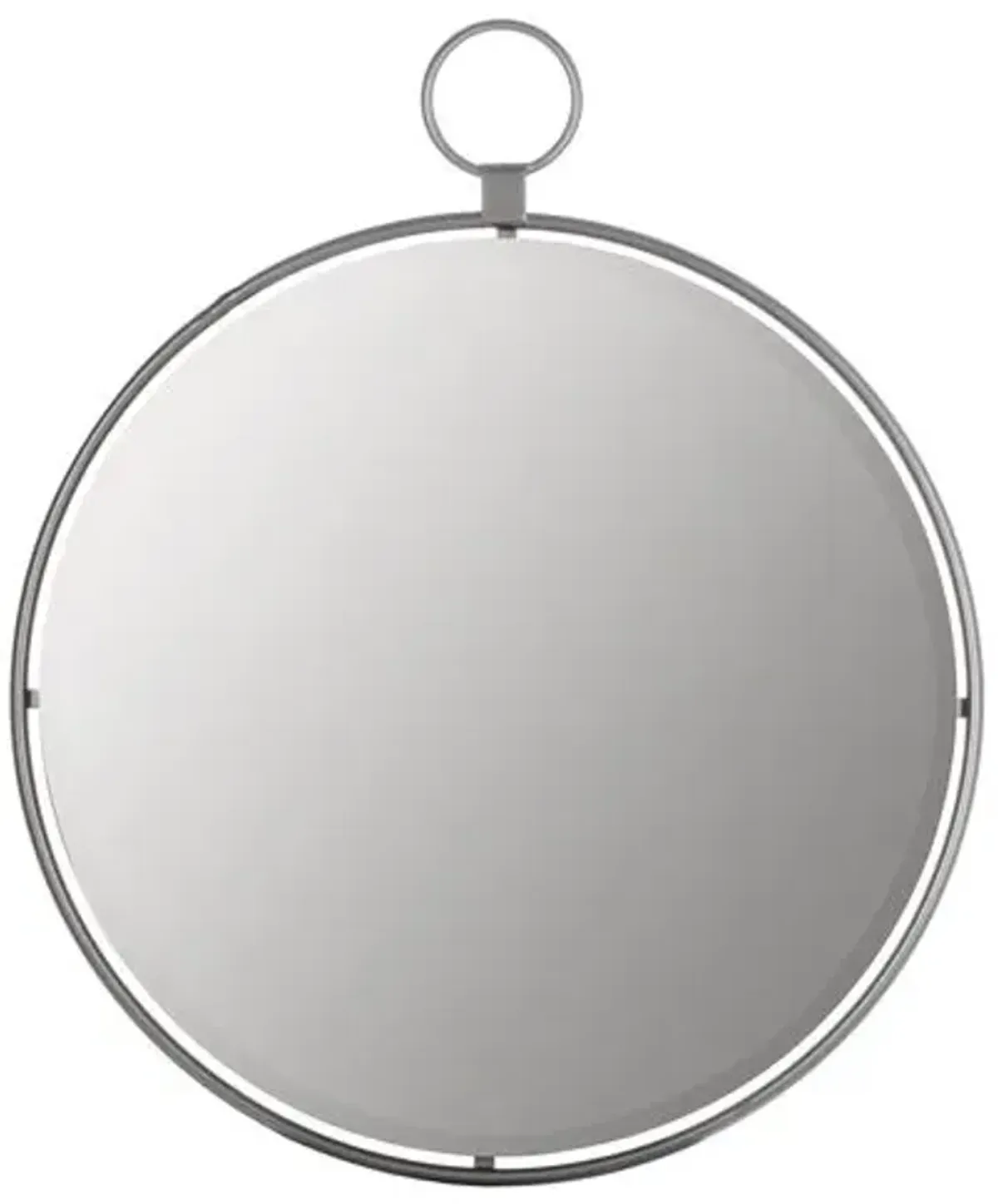 Lynden Round Wall Mirror - Silver