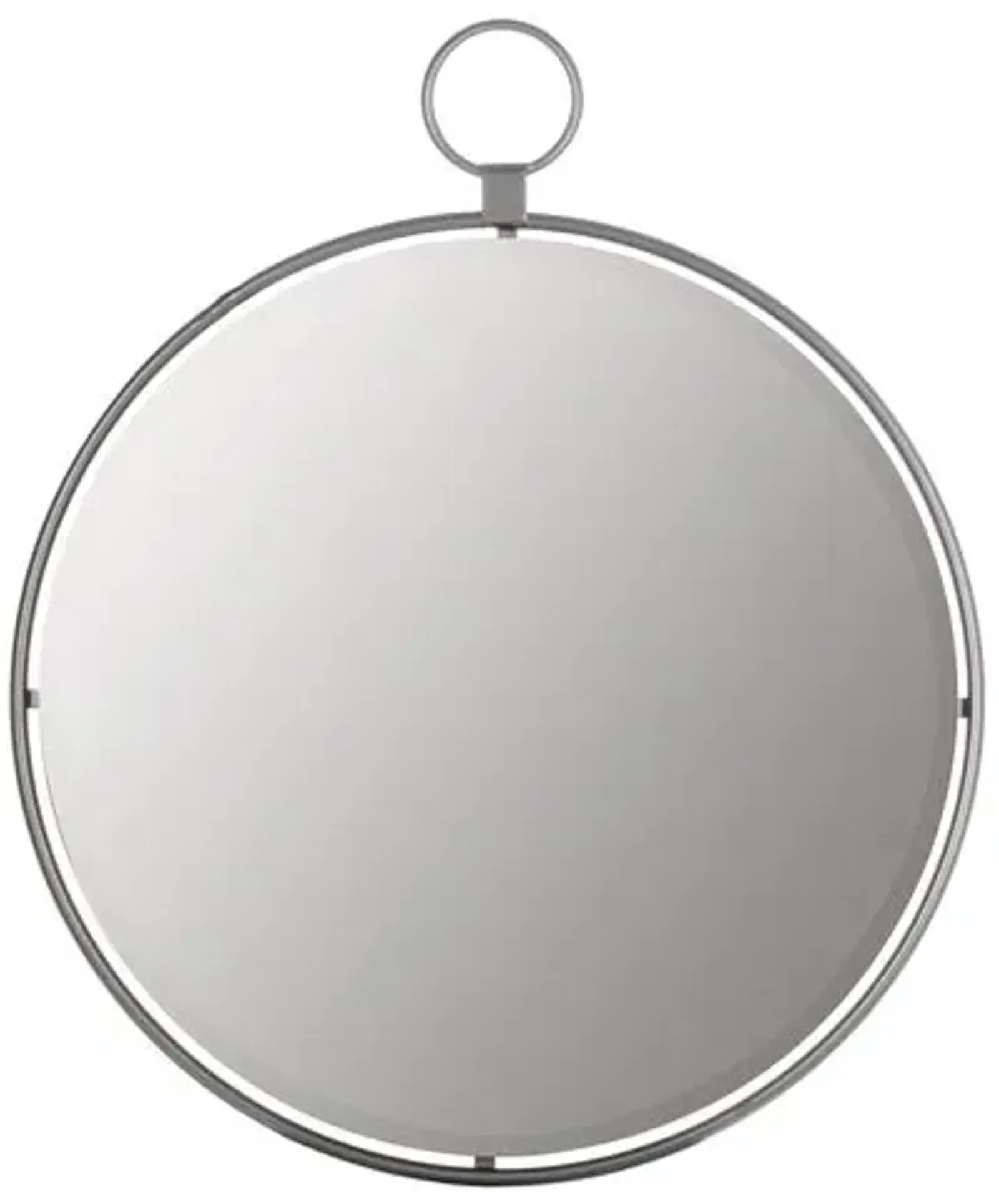 Lynden Round Wall Mirror - Silver