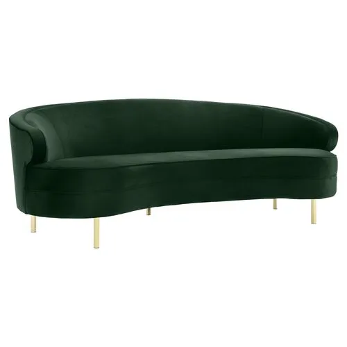 Barcelos Sofa - Green Velvet