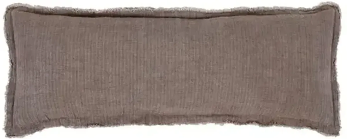 Laurel 14x40 Pillow - Pebble Linen - Pom Pom at Home