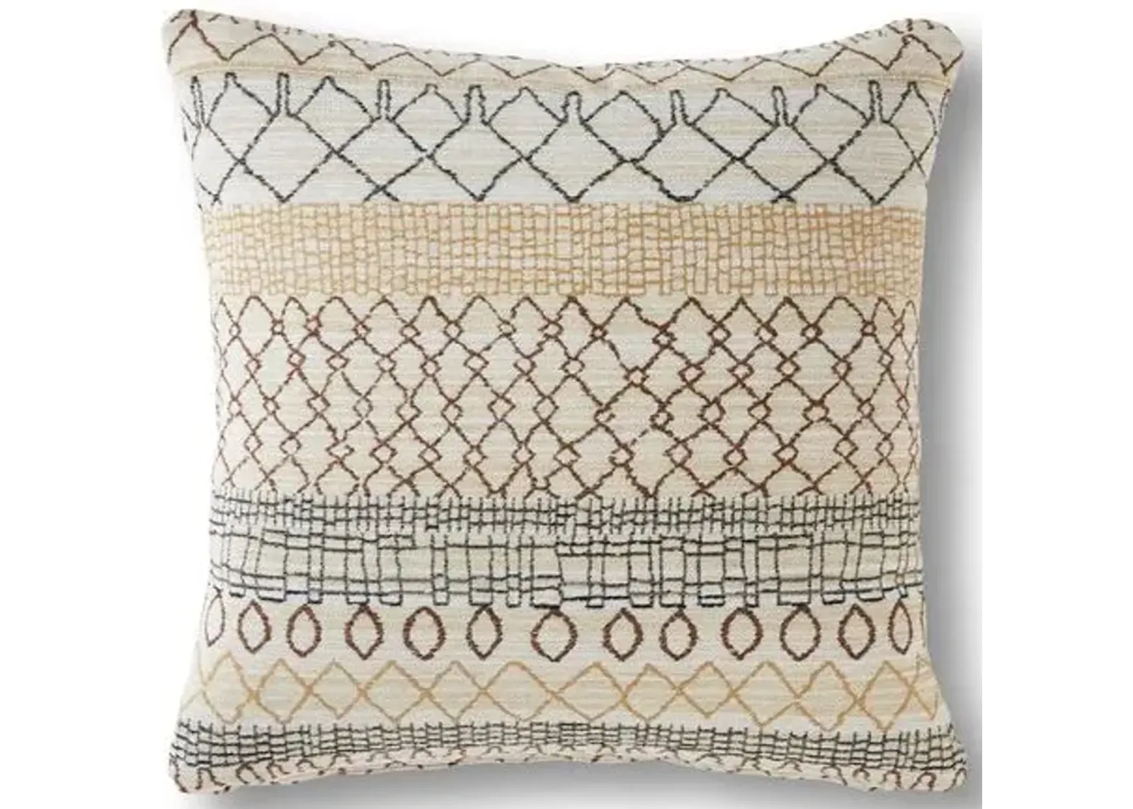 Yuma 19x19 Pillow - Beige - Massoud