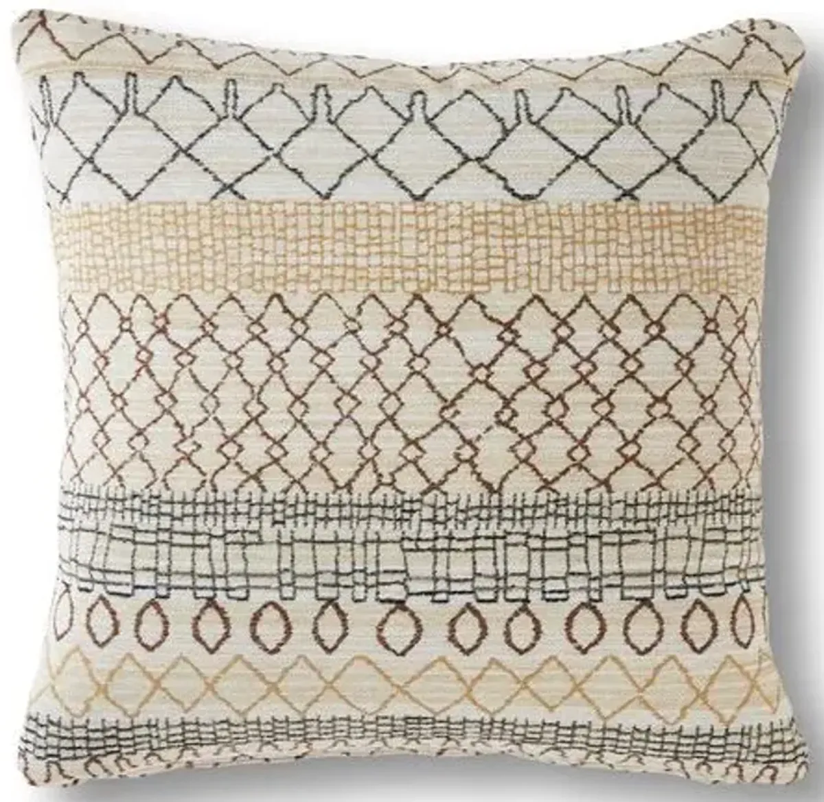 Yuma 19x19 Pillow - Beige - Massoud