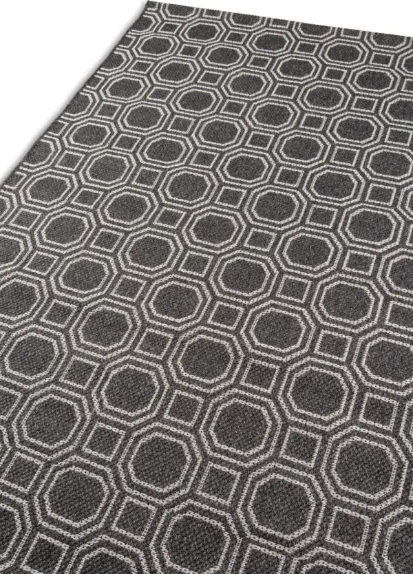 Downeast Camden Outdoor Rug, Charcoal