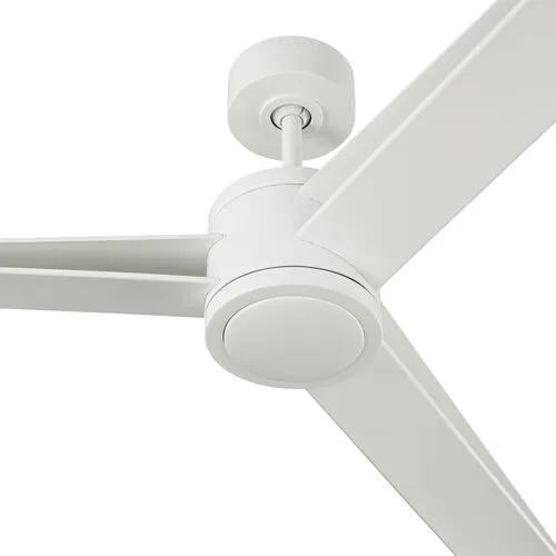 Visual Comfort - Armstrong Ceiling Fan - Matte White - 6 Blades, Hand-Held Remote Control, Energy Efficient, 6 Speed DC Motor