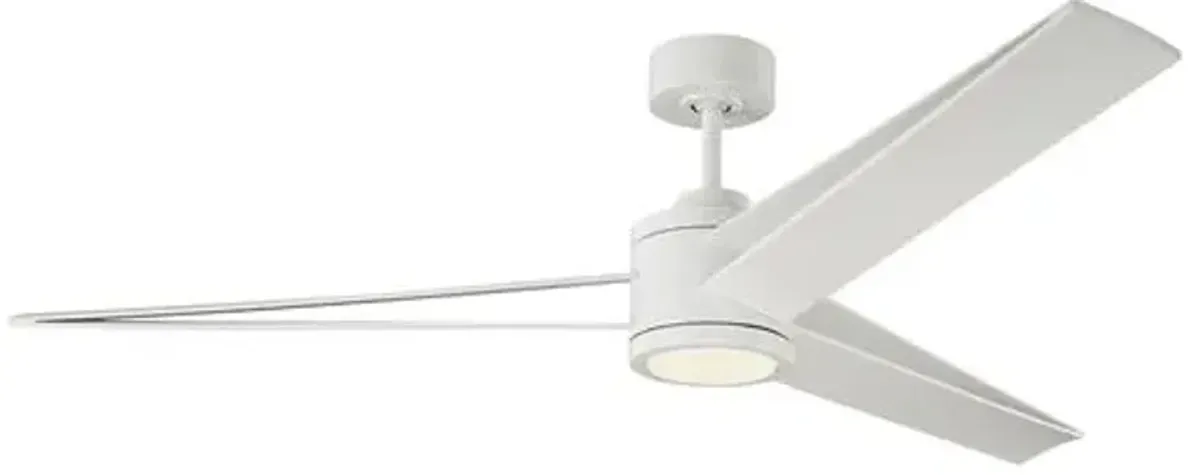 Visual Comfort - Armstrong Ceiling Fan - Matte White - 6 Blades, Hand-Held Remote Control, Energy Efficient, 6 Speed DC Motor