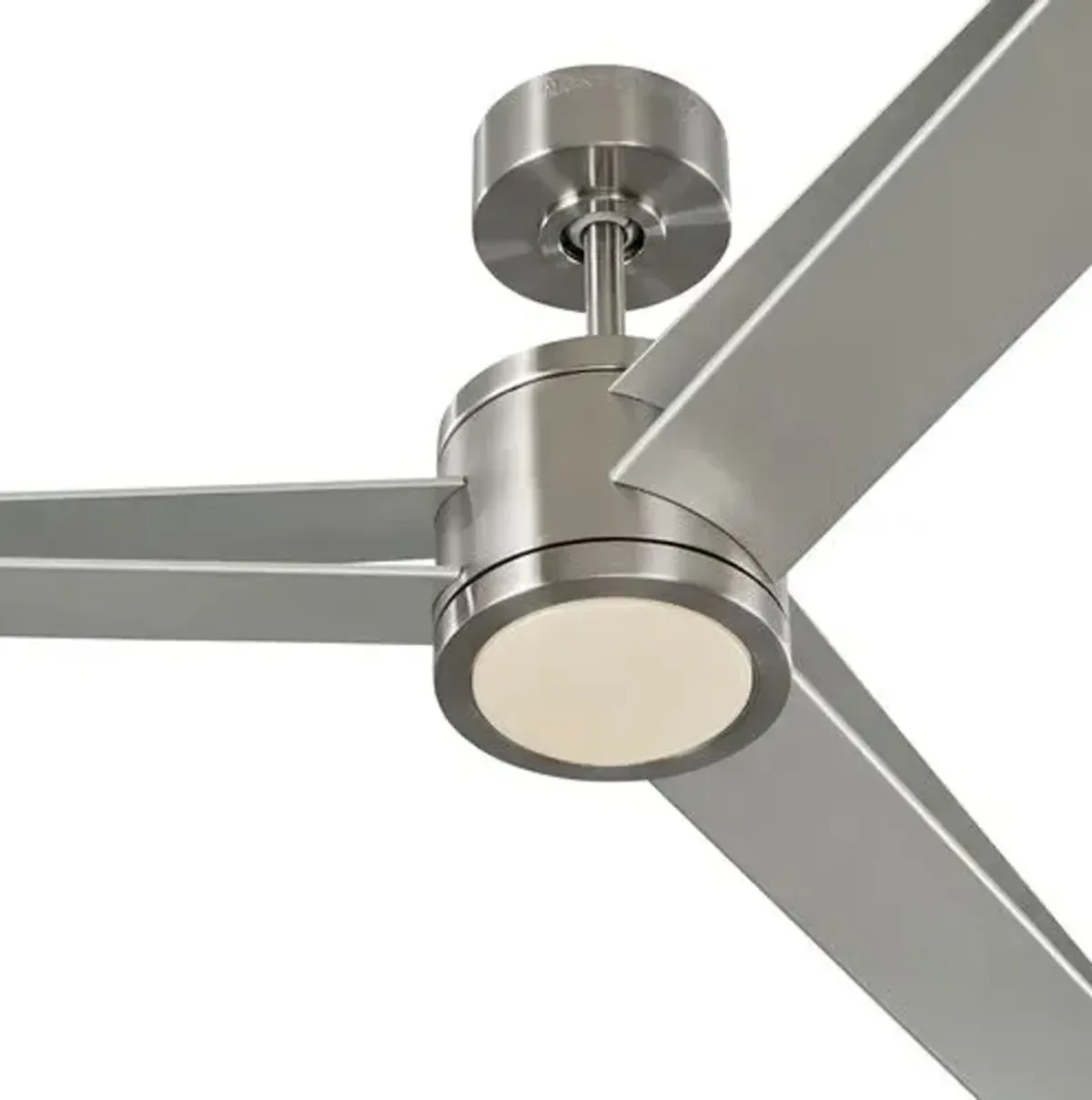 Visual Comfort - Armstrong Ceiling Fan - Brushed Steel - Silver - 6 Blades, Hand-Held Remote Control, Energy Efficient, 6 Speed DC Motor