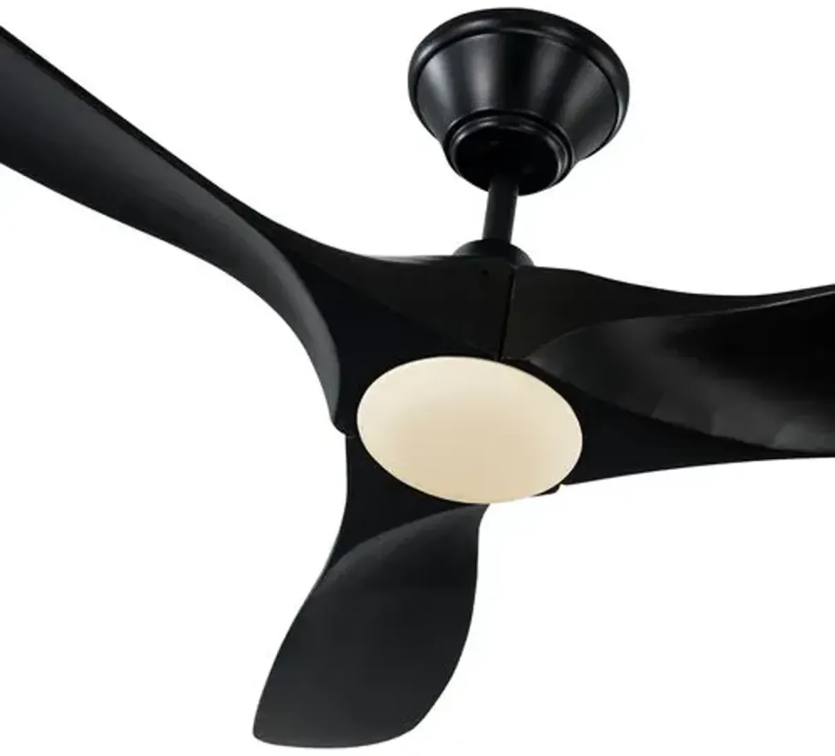 Visual Comfort - Maverick LED Ceiling Fan - Matte Black - 3 Blades, Hand-Held Remote Control, Energy Efficient, 6 Speed DC Motor