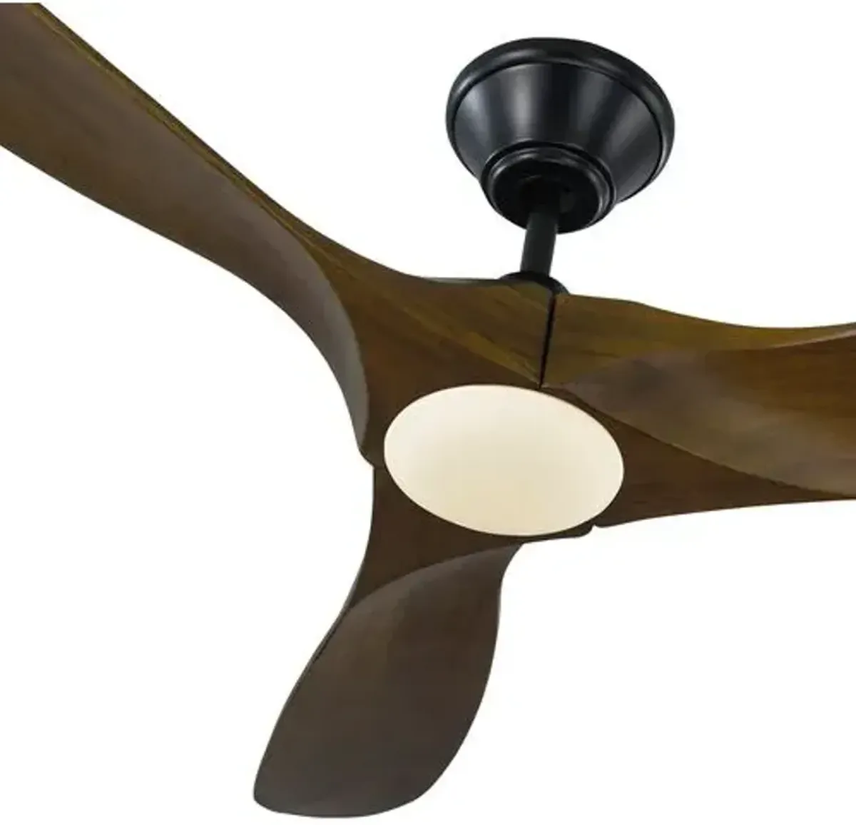 Visual Comfort - Maverick LED Ceiling Fan - Dark Walnut - Brown - 3 Blades, Hand-Held Remote Control, Energy Efficient, 6 Speed DC Motor