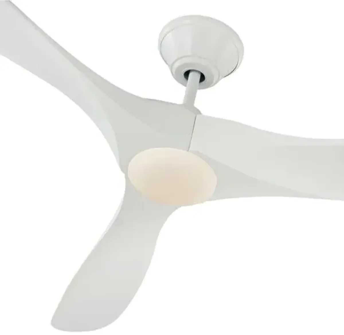 Visual Comfort - Maverick LED Ceiling Fan - Matte White - 3 Blades, Hand-Held Remote Control, Energy Efficient, 6 Speed DC Motor