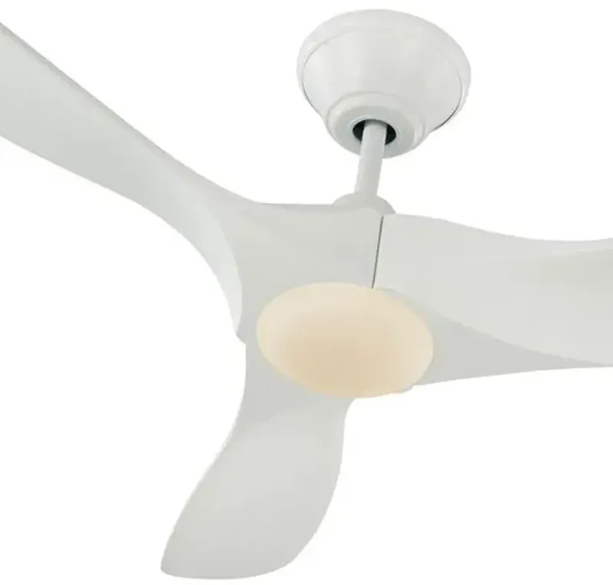 Visual Comfort - Maverick LED Ceiling Fan - Matte White - 3 Blades, Hand-Held Remote Control, Energy Efficient, 6 Speed DC Motor