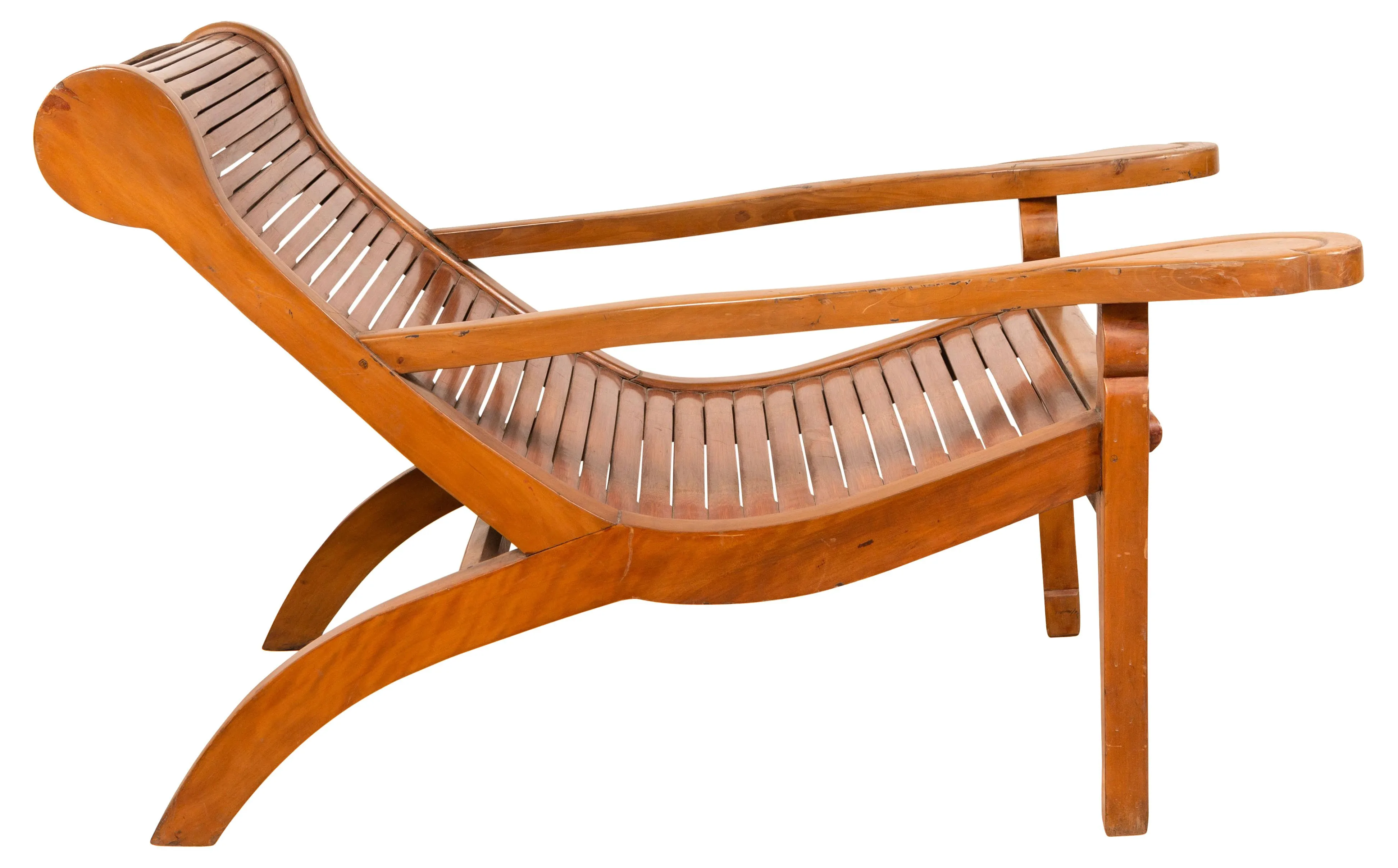 Dutch Colonial Plantation Lounge Chair - FEA Home - Brown