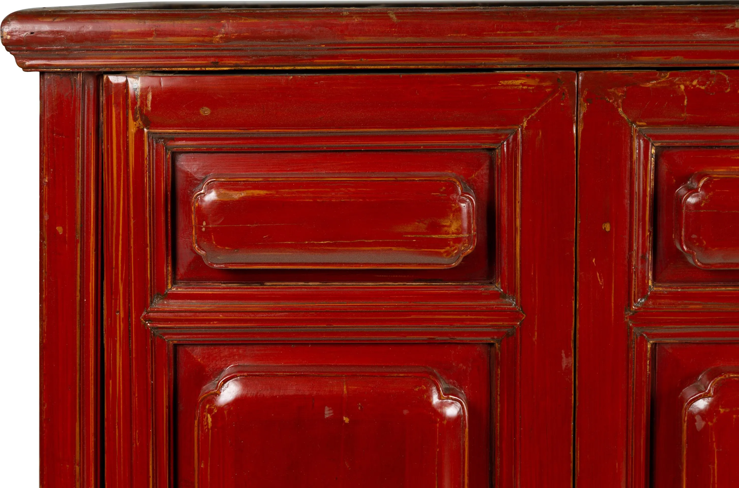 Chinese Red Cabinet with Gold Accents - FEA Home