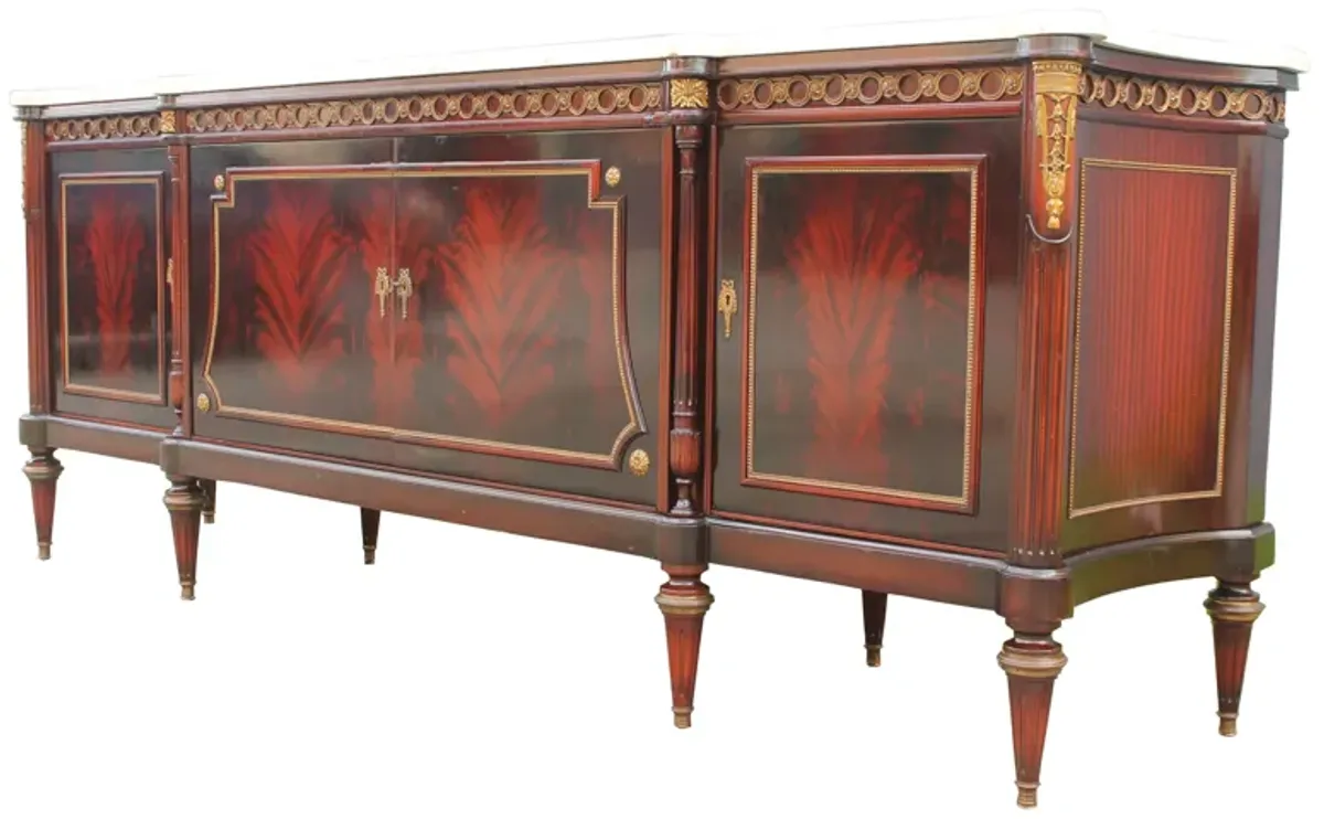 Neoclassical Style Grand Buffet - c.1920 - Something Vintage - Brown