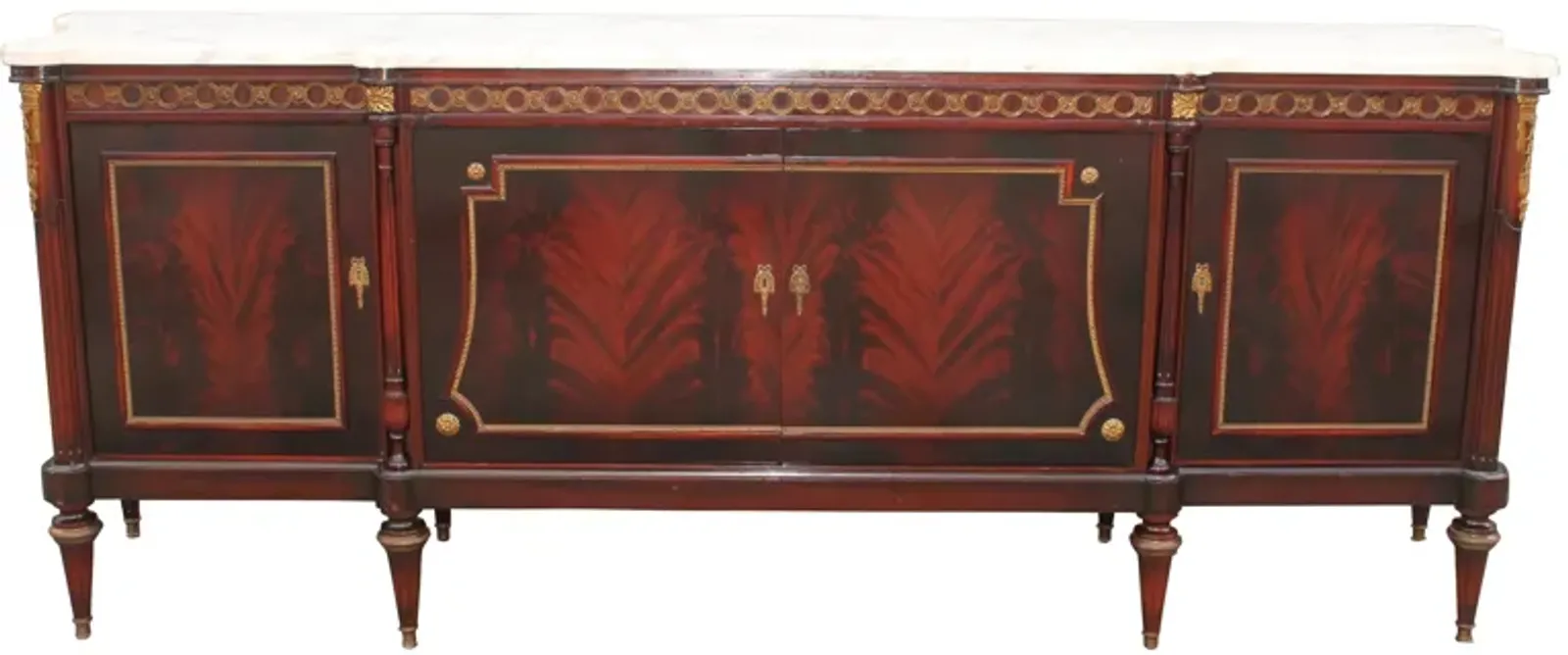 Neoclassical Style Grand Buffet - c.1920 - Something Vintage - Brown