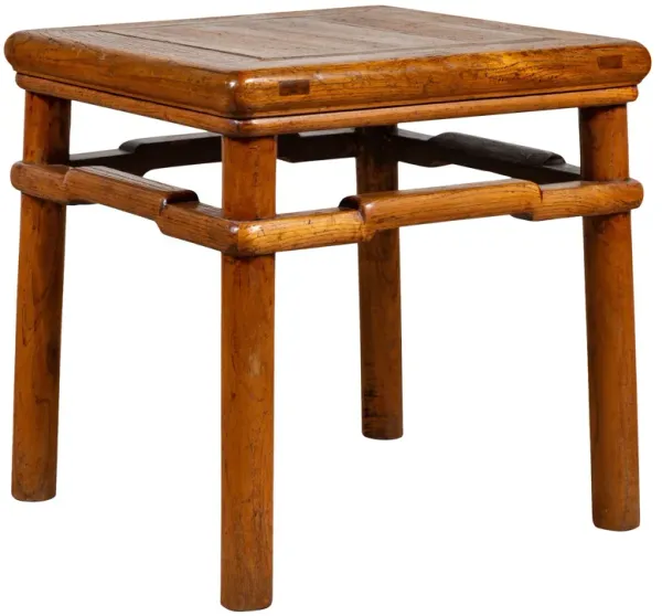 Chinese Antique Ming Style Side Table - FEA Home - Brown