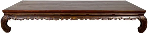 Antique Northern Chinese Kang Opium Bed - FEA Home - Brown